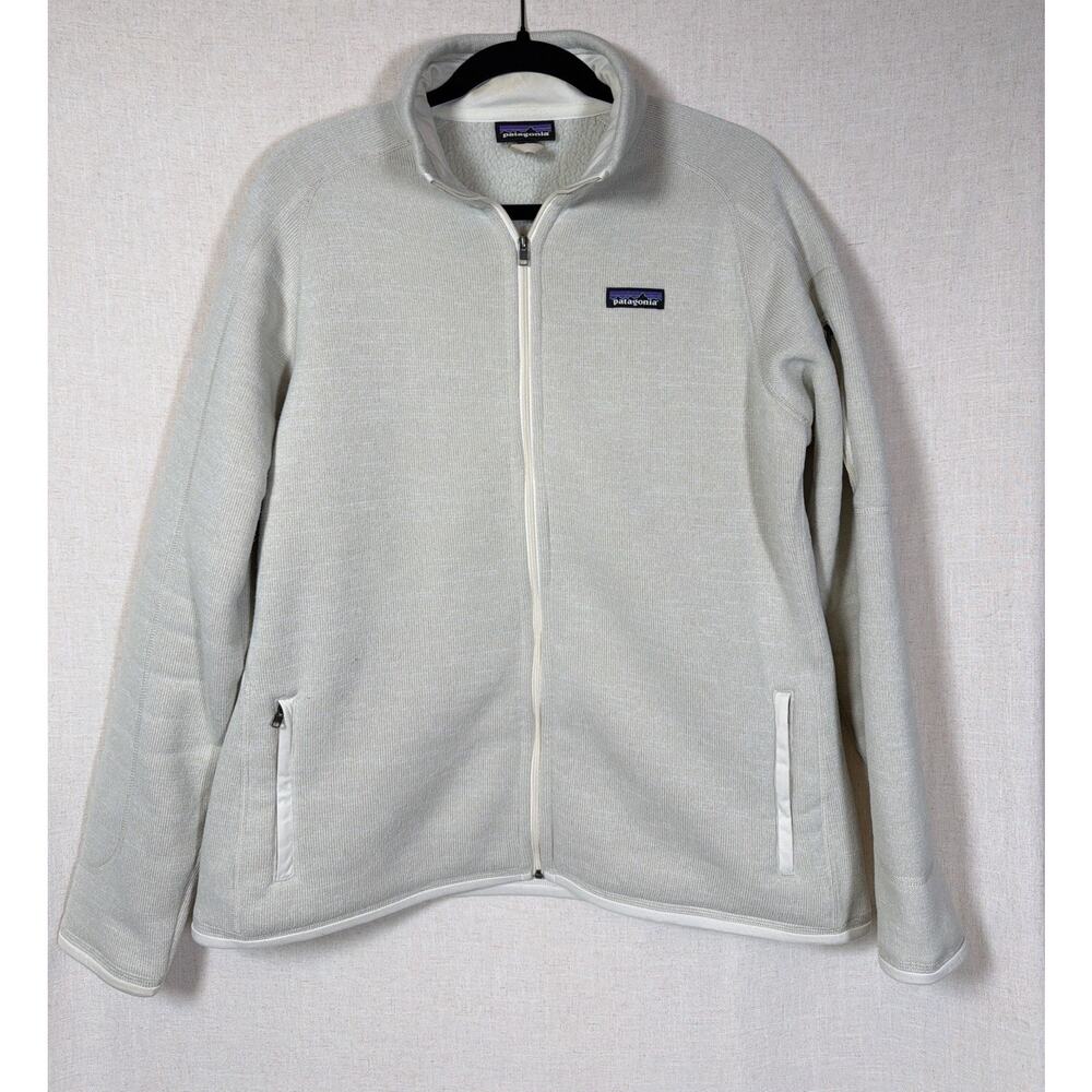 Patagonia Better Sweater Full Zip Jacket - Women's XL Cream/Oatmeal EUC